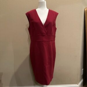 Brooks Brothers Italian Red Sheath Dress, Size 16